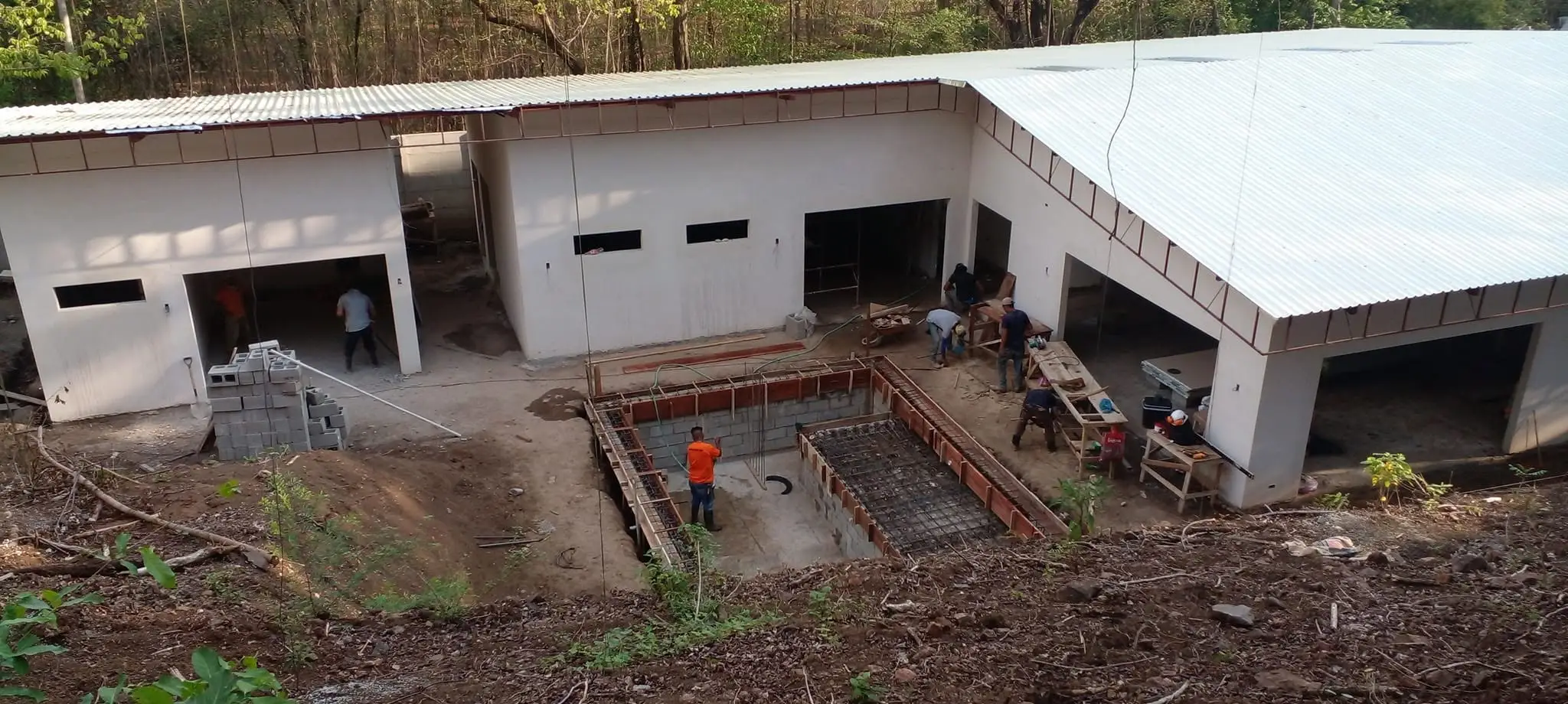 Obra gris de vivienda en proceso de construcción